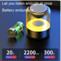 New Z5 Portable Wireless Bluetooth Speaker Subwoofer Desktop Colorful LED Lights Transparent