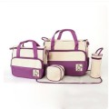 5-in-1 Set Multi Function Baby Diaper Nappy Bag Changing Set Handbag(Pink, Black, Blue and Purple)