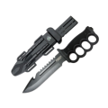 Tactical Camping Knife With Flint and Compass