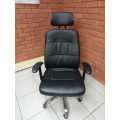 Comfortable PU Leather Office Chair (Choose between Black, Brown and White)