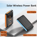Portable Solar Power Bank 5000mAh Magnetic Wireless Mobile Phone Charger Powerbank