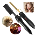 AD - 119 - 2 in 1 Electric Hair Straightener Hot Comb Hair Curler