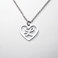 Personalised - Letter heart pendant