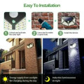 Solar Power Wall Lights PIR Motion Sensor Garden Security 100 LED Outdoor