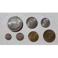 Complete set of 1964 RSA First Decimal coins! From 50c to half cent! R1 Start!