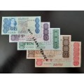 Complete Collection of 1980's Gerhard de Kock Banknotes! R 50 to R 2! Bid for lot!