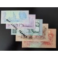 Complete Collection of 1980's Gerhard de Kock Banknotes! R 50 to R 2! Bid for lot!