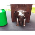 Wooden Elephant Book Ends - AMAZING CONDITION