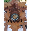BLACK FOREST CUCKOO CLOCK IS EXTREMELY LARGE - 100% COMPLETE AND WORKING - MADE IN WESTERN GERMANY