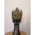 1930 Antique Large 37 cm Pepper/Salt Mill -with Crown Decoration made from Bronze/Wood made in Italy