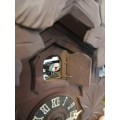LARGE Cuckoo Clock Made in Germany with Weights WORKING  - Selling as is - 30 CM