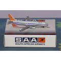 Vintage MINIATURE SAA AIRBUS A320, by SCHABAK, DIE CAST, MINT in BOX