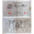 German Bank notes WW1 and 1923 Hyperinflation