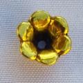 10pc, 10mm  Tibetan Style Antique Gold Tone Bead Caps