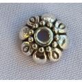10pc, 9.5mm  Tibetan Style Antique Silver Tone Bead Caps