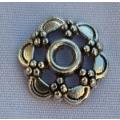 10pc, 13mm  Tibetan Style Antique Silver Tone Bead Caps