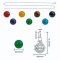 ***DIY*** Necklace Making Kit*** Natural Beads With Cage / Pendant