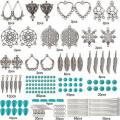 ***DIY*** 10 Pairs / Synthetic Turquoise Beads Earring Kit ***