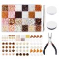 ^^Beading Kit^^  Glass Pearls / Gemstone Chips / Glass Seed Beads /  Tools