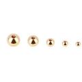 5 Sizes /  695 pcs / Round / Gold Plated / Brass  / Spacer Beads