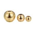 120pcs  (3 Sizes)  Round Brass / Gold  Tone / Spacer Beads