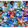 ***Weekend Special ***   Assorted Handmade Lampwork Beads  / Glass Beads & Findings / +/- 3462pcs