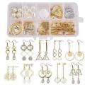 ***DIY*** 10 Pairs  Stainless Steel Stud Earring Components / Gold Tone / Earring Making Kit