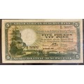 South Africa 1937 - £5 Banknote Type 5 - VF to EF condition - Rare item
