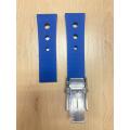 Breitling Blue Twinpro Rubber Strap - 22mm & 24mm On Push Button