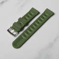 Green Waffle Rubber Strap 20mm/22mm