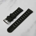 Black Waffle Rubber Strap 20mm/22mm