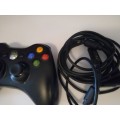 Xbox 360 wireless remote and charge cable