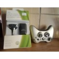 Xbox 360 Silver controller with charge kit