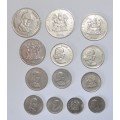 SOUTH AFRICAN COINS LOT - YOUR BID IS FOR ALL 13 COINS