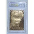 23KT GOLD COLLECTABLE PRINCESS DIANA CARD "THE QUEEN OF HEARTS" 1961 - 1997