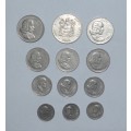 SOUTH AFRICAN COINS LOT - YOUR BID IS FOR ALL 12 COINS