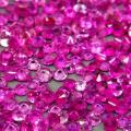 Stunning 50 Piece Lot Of Round Cut 2mm 100% Natural Pink Sapphire - Your Bid Is For All 50 Pieces