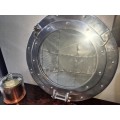 41cm Silver Porthole Wall Mirror