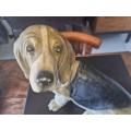 Vintage Basset Hound Figurine Large  Basset Hound Dog
