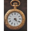 Beautiful!!! Vintage Open faced Gold pocket Watch