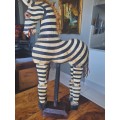 Large Zebra Wood Sculpture