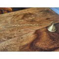 Elegant Vintage Candle Snuffer  in Solid Brass