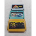 VINTAGE TV GAME WITH 3 GAME CARTRIDGES
