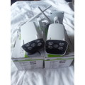 2 X OUTDOOR BULLET IP CAMERAS WITH ALARM(INTERNET AND 3G PHONE DISPLAY)ONE BID FOR BOTH