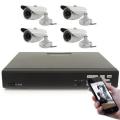 4 CHANNELS DVR KIT WITH INTERNETand5G PHONE VIEWING(DVR,4 CAMERAS,P.SUPPLY AND ALL CABLES)