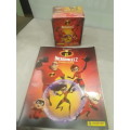 BOX OF 36 PACKETS INCREDIBLES 2 STICKERS(5-6 STICKERS IN A PACK) AND A STICKER ALBUM