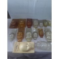 28 PIECES (DIFFERENT SIZE AND SHAPES)DOLLS HEAD MOULDS(UNUSED)
