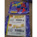 MARVEL COMIC SPIDERMAN COLLECTABLE STICKERS (100 PACK IN BOX,6 IN A PACK) 1995