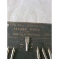 WILLIAM MITCHELLS MUSIC PENS FOR RULING AND WRITING(MADE IN ENGLAND)