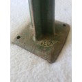 VINTAGE LIVE STEAM ENGINE CAST IRON PULLEY AND TROUGH (HAS KEEN MARKINGS)